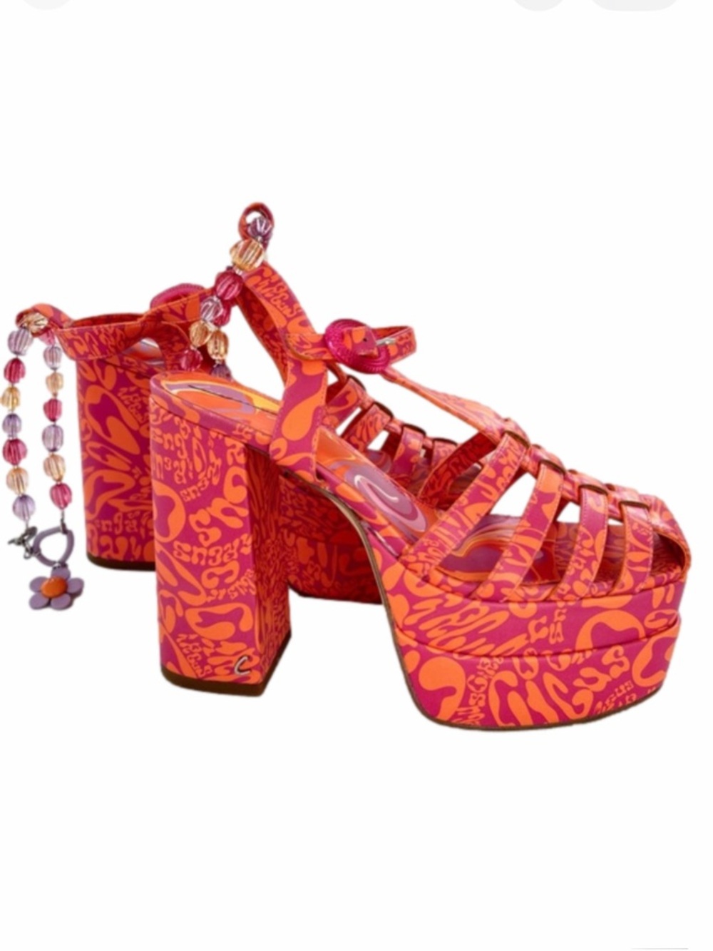 Circus by Sam Edelman Pink & Orange Platform Sandals